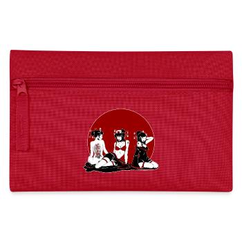 Geisha-Bande - Federtasche - Rot - Vorne