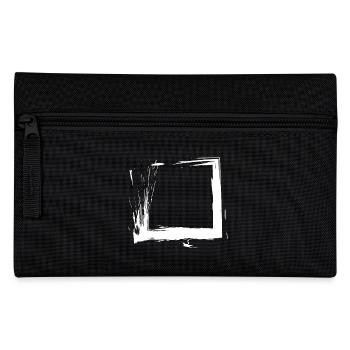 Viereck Quadrat Design Buerste Variante 1 - Trousse - noir - Devant