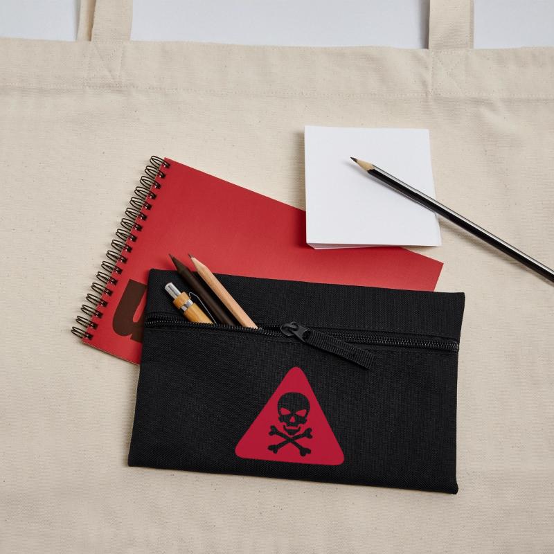 skull danger triangle panel 280) Pencil Case