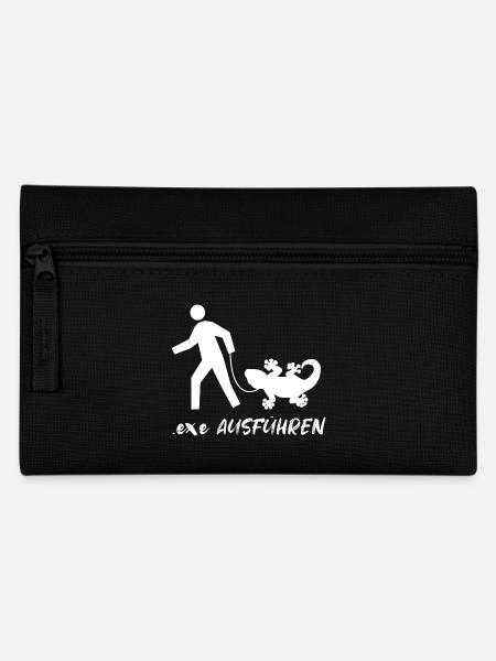 Exe Ausführen Admin Programmier Informatiker IT - Federtasche - Schwarz