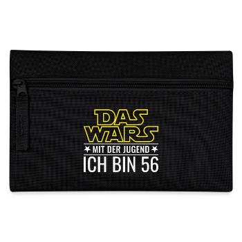 Das wars mit der Jugend - 56. Geburtstag Geschenk - Federtasche - Schwarz - Vorne