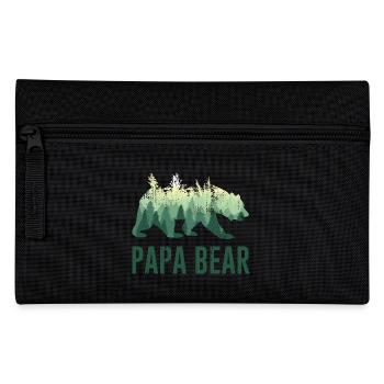 Papa Bear Daddy Father - Pencil Case - black - Front