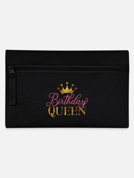 Geburtstag Königin Frauen Geburtstagsfeier Geschenk - Federtasche - Schwarz