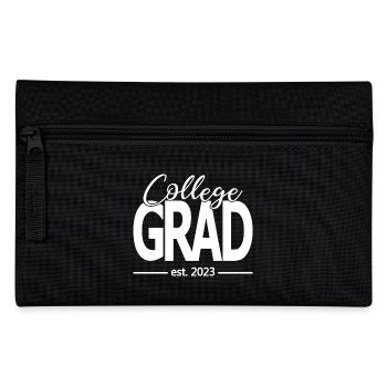 College Grad Est. 2023 Graduated Graduation Party - Pencil Case - black - Front
