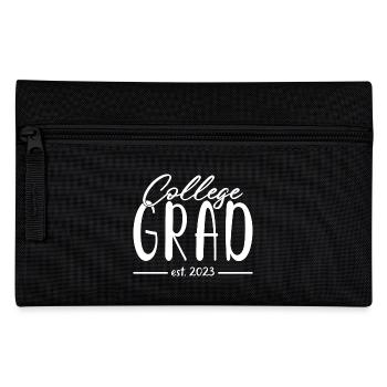 College Grad Est. 2023 Graduated Graduation Party - Pencil Case - black - Front