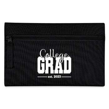 College Grad Est. 2023 Graduated Graduation Party - Pencil Case - black - Front