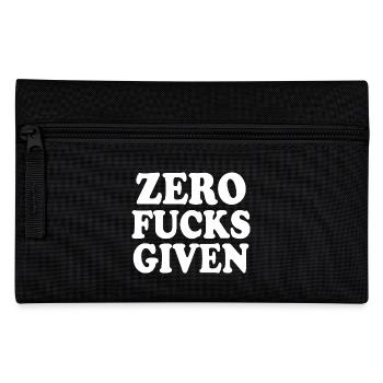 Zero fucks given - Federtasche - Schwarz - Vorne