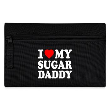 I love my Sugar daddy - Federtasche - Schwarz - Vorne