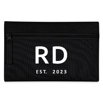 RD Est. 2023 Remise des diplômes Diététiste Cadeau étudiant - Trousse - noir - Devant