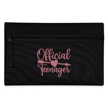 Adolescent officiel, mignon 13e anniversaire 13 ans - Trousse - noir - Devant