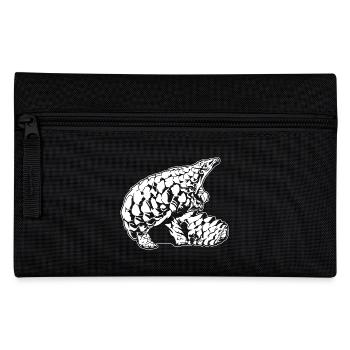 Coole Schuppentierskizze Grafik Wildlife Kreatur - Federtasche - Schwarz - Vorne
