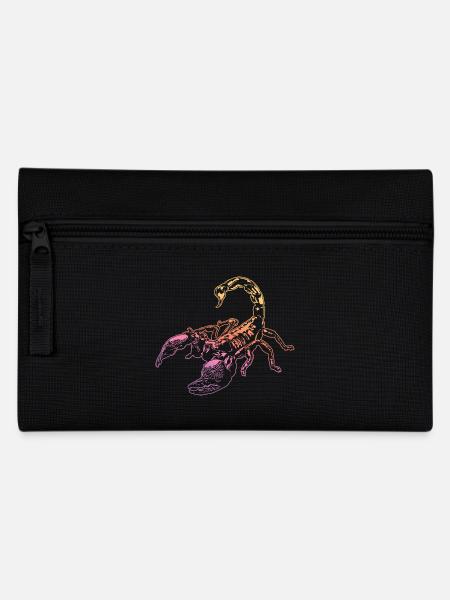 Coole Skorpion-Insektenskizze Grafik Skorpion-Liebhaber - Federtasche - Schwarz