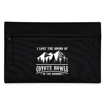 J’adore le son des hurlements de coyotes Concevoir pour une nature - Trousse - noir - Devant