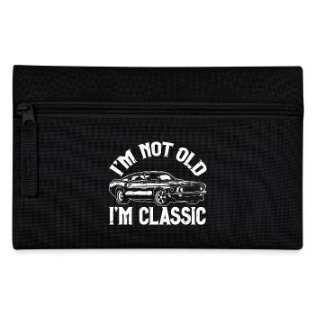 Ich bin nicht alt Ich bin Classic Oldtimer Geburtstagsgeschenk - Federtasche - Schwarz - Vorne