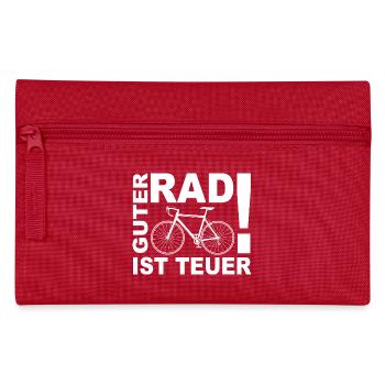 A good bike is expensive - Pencil Case - red - Front