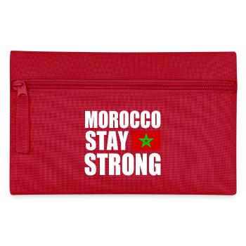 Morocco stay strong - Trousse - rouge - Devant