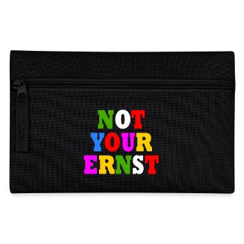 Not your ernst - Federtasche - Schwarz - Vorne