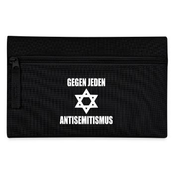 Gegen jeden antisemitismus - Federtasche - Schwarz - Vorne