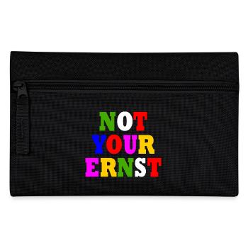Not your ernst - Federtasche - Schwarz - Vorne