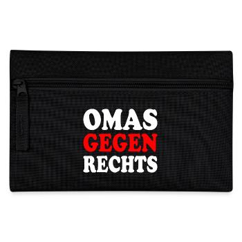 Omas gegen rechts - Federtasche - Schwarz - Vorne