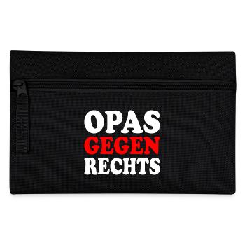 Opas gegen rechts - Federtasche - Schwarz - Vorne