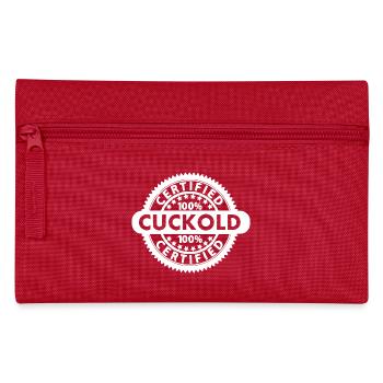 certified cuckold - Pencil Case - red - Front
