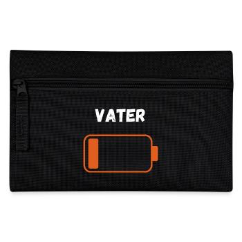 Vater auf Reserve - Federtasche - Schwarz - Vorne