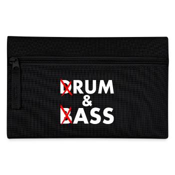Drum and bass - rum and ass - Pencil Case - black - Front