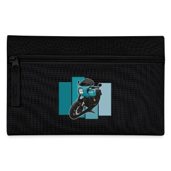 Bobber // Custom // Motorcycle - Pencil Case - black - Front
