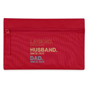 Legend husband dad - Pencil Case - red - Front