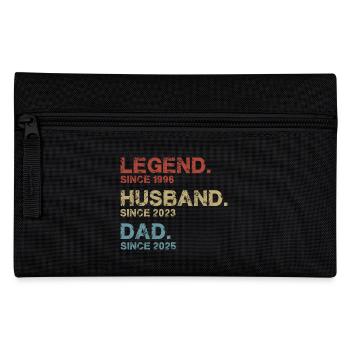 Legend husband dad - Pencil Case - black - Front