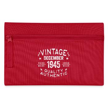 Dezember 1945 - Großartig seit Dezember 1945 - Federtasche - Rot - Vorne