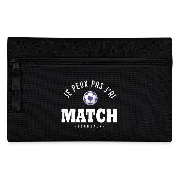 Je peux pas j ai Match football Bordeaux - Trousse - noir - Devant