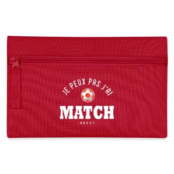 Je peux pas j ai Match football Brest - Trousse - rouge - Devant