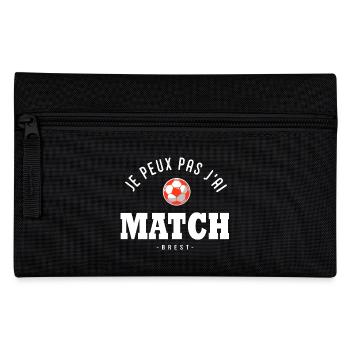 Je peux pas j ai Match football Brest - Trousse - noir - Devant