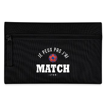 Je peux pas j ai Match football Lyon - Trousse - noir - Devant