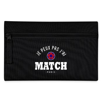 Je peux pas j ai Match football Paris - Trousse - noir - Devant