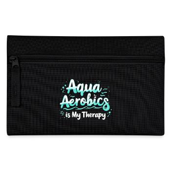 Aqua Aerobics Is My Therapy - Pencil Case - black - Front