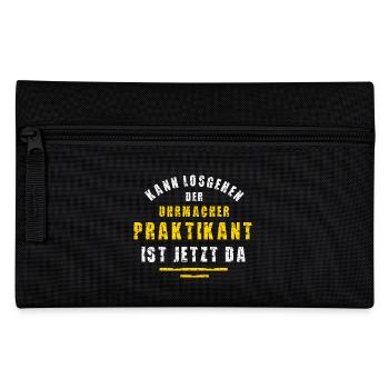 Uhrmacher Praktikant Juwelier Praktikum Dankeschön - Federtasche - Schwarz - Vorne