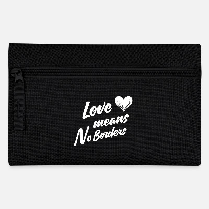 L’amour signifie qu’il n’y a pas de frontières - Trousse - noir