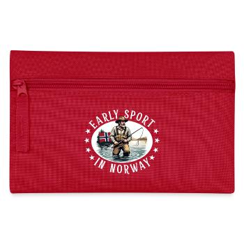 Pêche en Norvège - Trousse - rouge - Devant