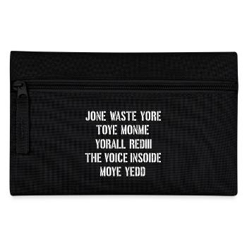 JONE WASTE YORE TOYE MONME YORALL REDIII THE VOICE - Federtasche - Schwarz - Vorne