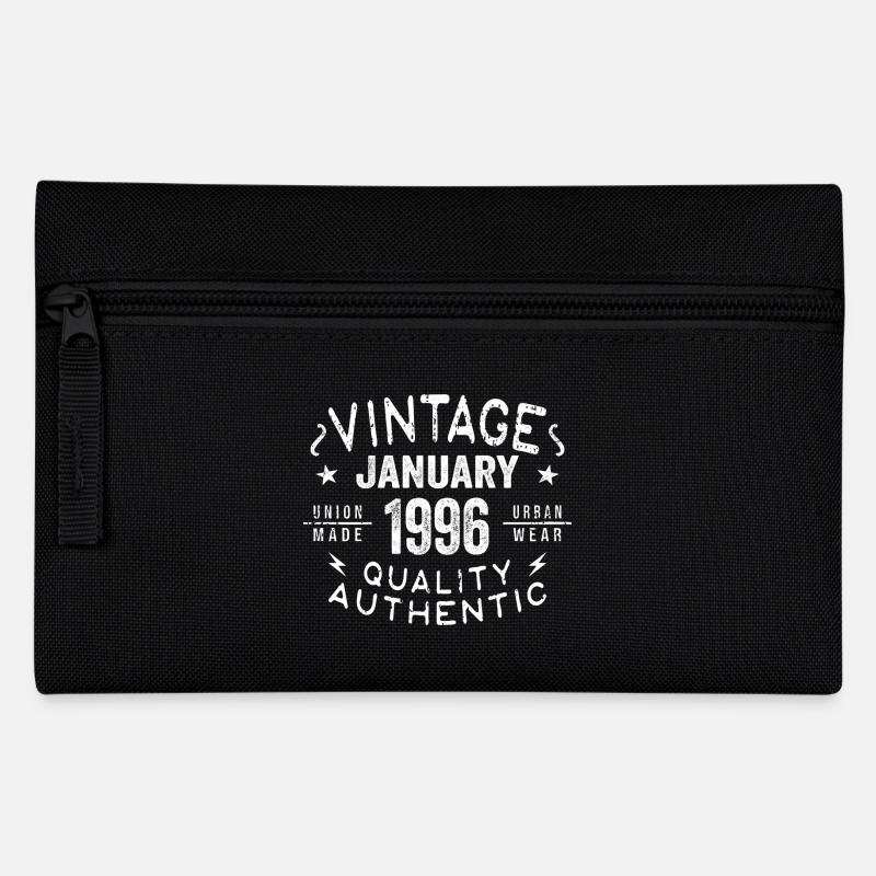 Geburtstagsgeschenk 1996 - geboren im Januar 1996 - Federtasche - Schwarz