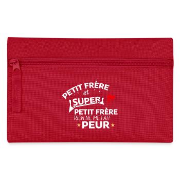 Humorvolles Zitat für heldenhaften Bruder - Federtasche - Rot - Vorne
