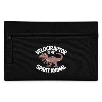Velociraptor Is My Spirit Animal - Federtasche - Schwarz - Vorne