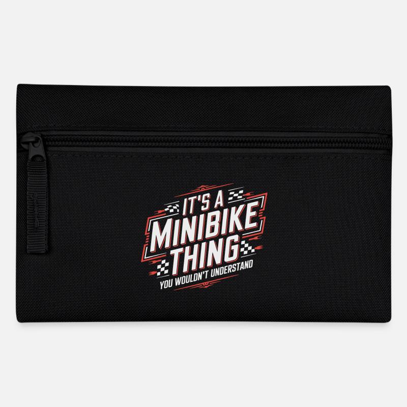 Only for real minibike fans - Pencil Case - black
