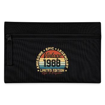 Retro 1988 Jahrgang Geburtstag 1988 Geschenk 1988 - Federtasche - Schwarz - Vorne