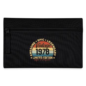 Retro 1978 Vintage Birthday 1978 Gift 1978 - Pencil Case - black - Front