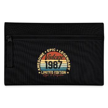 Rétro 1987 Vintage Anniversaire 1987 Cadeau 1987 - Trousse - noir - Devant