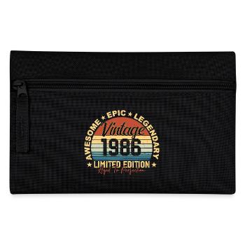 Retro 1986 Vintage Birthday 1986 Gift 1986 - Pencil Case - black - Front